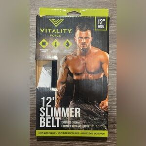 NWT Vitality Force 12" Slimmer Belt in Black